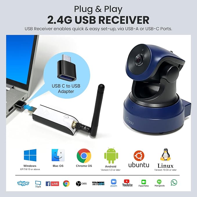 Wireless webcam+Mini Tripod