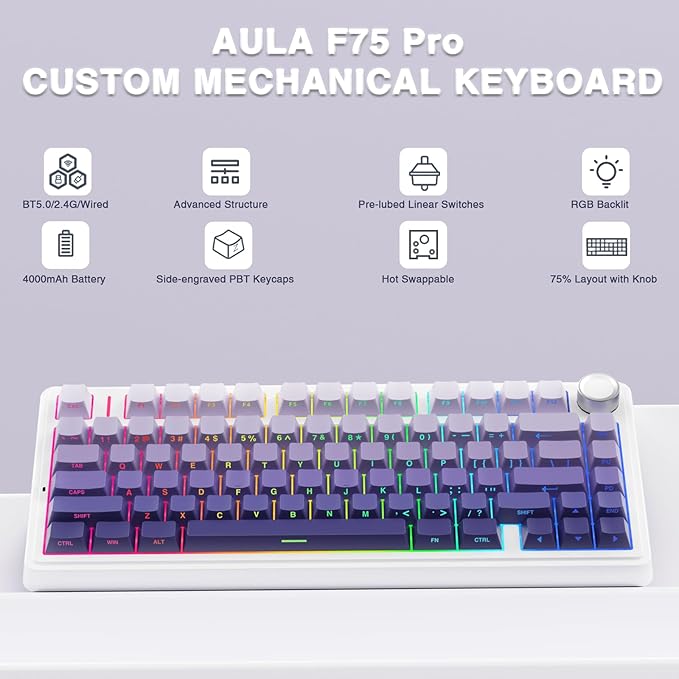 F75 Pro-Gradient Purple