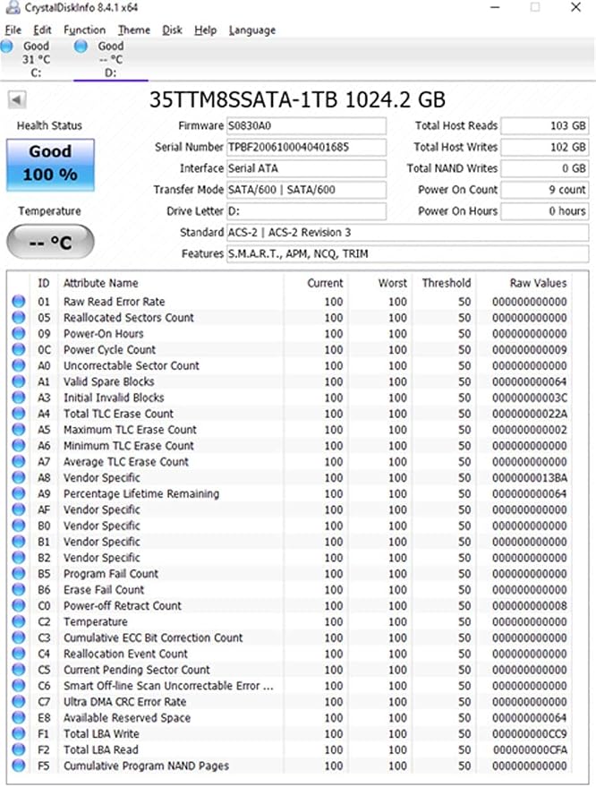 TLC 1TB (2 pack)