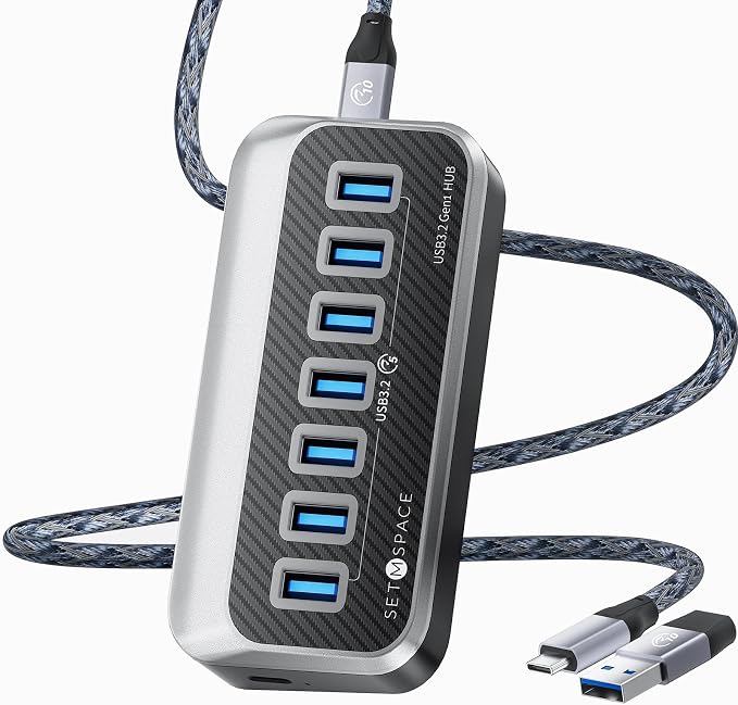Metallic Gray | 1.64ft Cable USB A to A/C