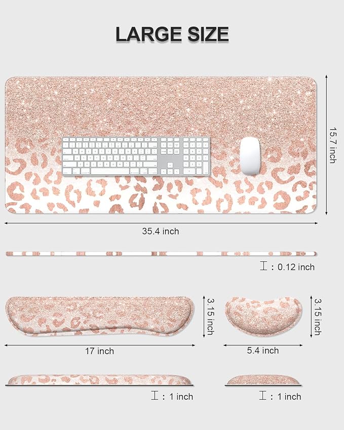 Pink Gold Leopard