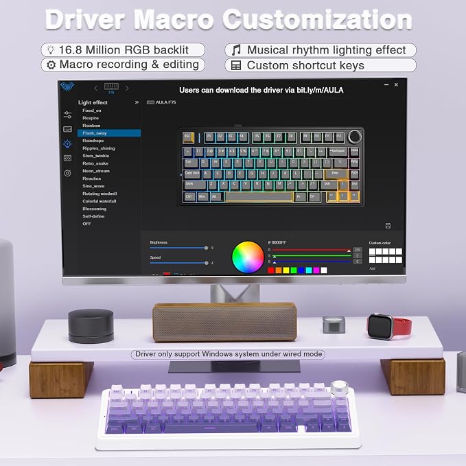 F75 Pro-Gradient Purple