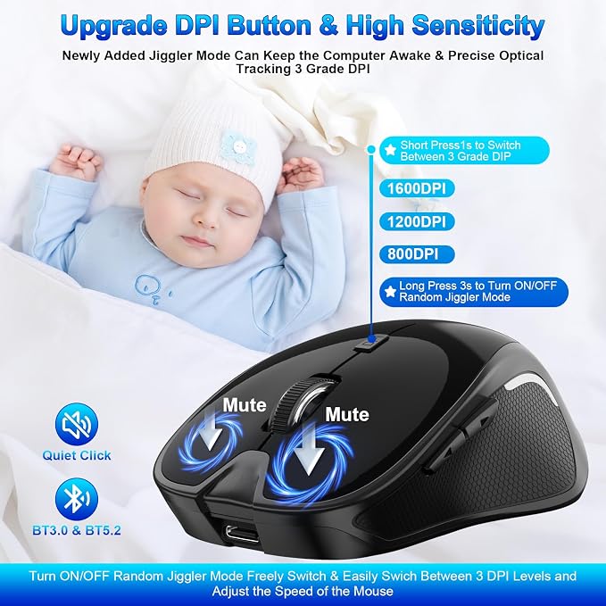 10.Wireless Bluetooth Mouse (WHITE)
