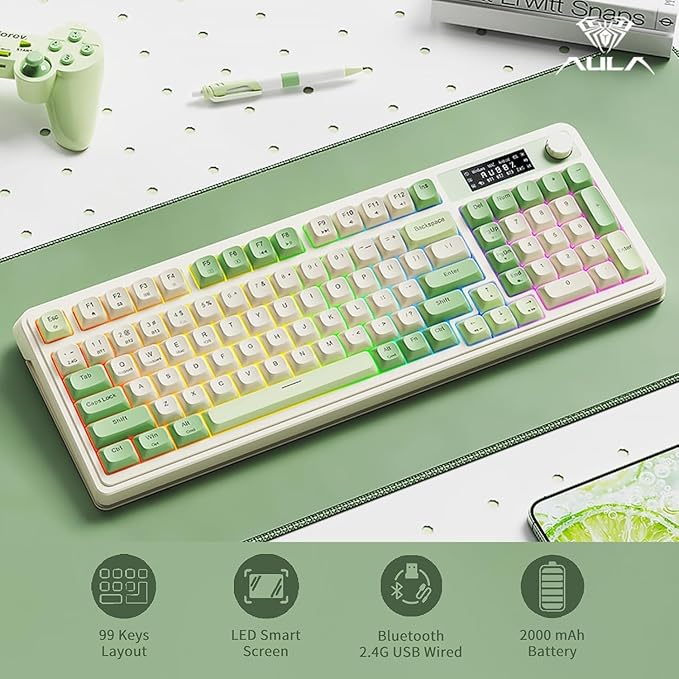 Green White