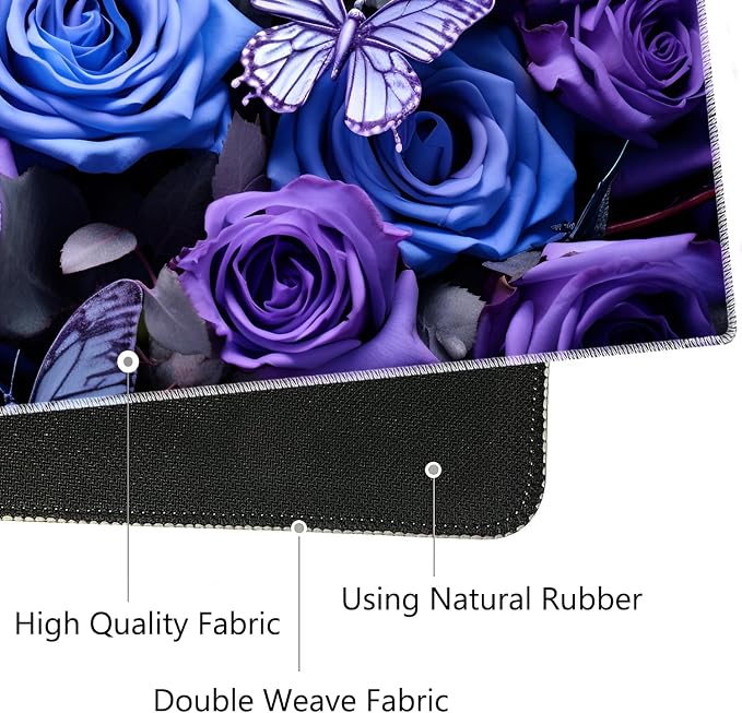 Purple Roses and Blue Butterflies
