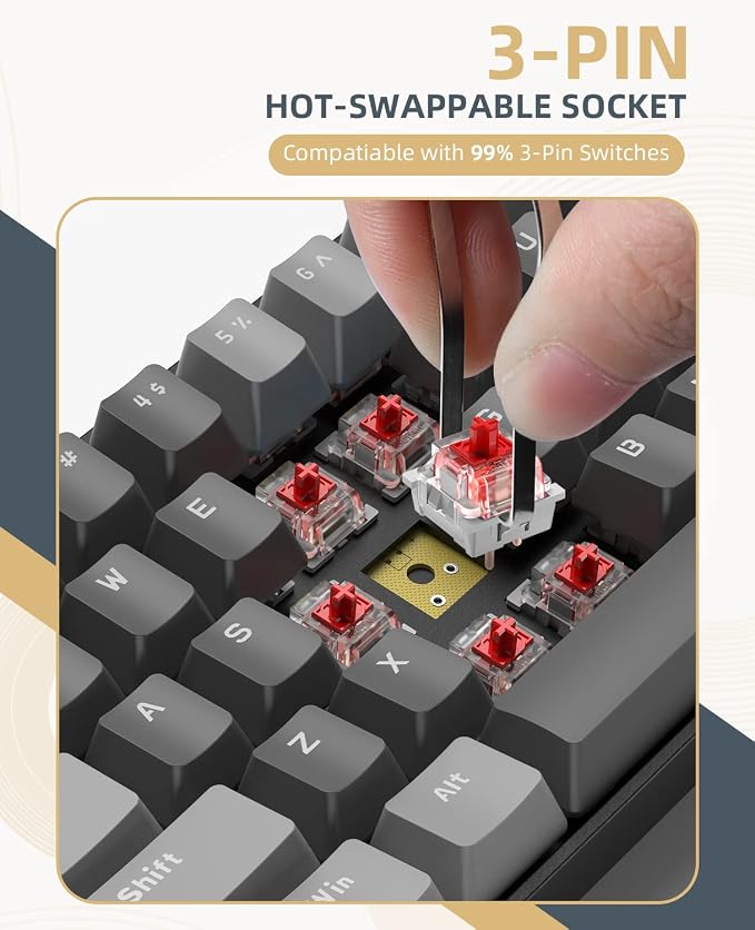 Dark gray/Red Switch