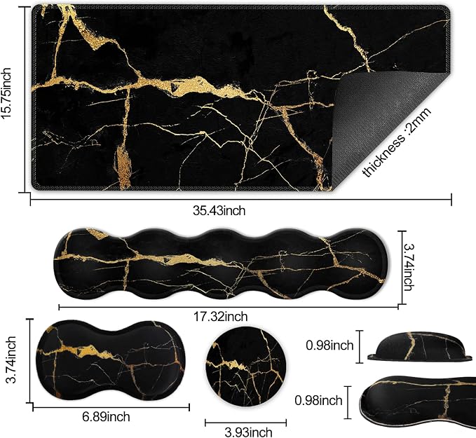 Black Gold Marble