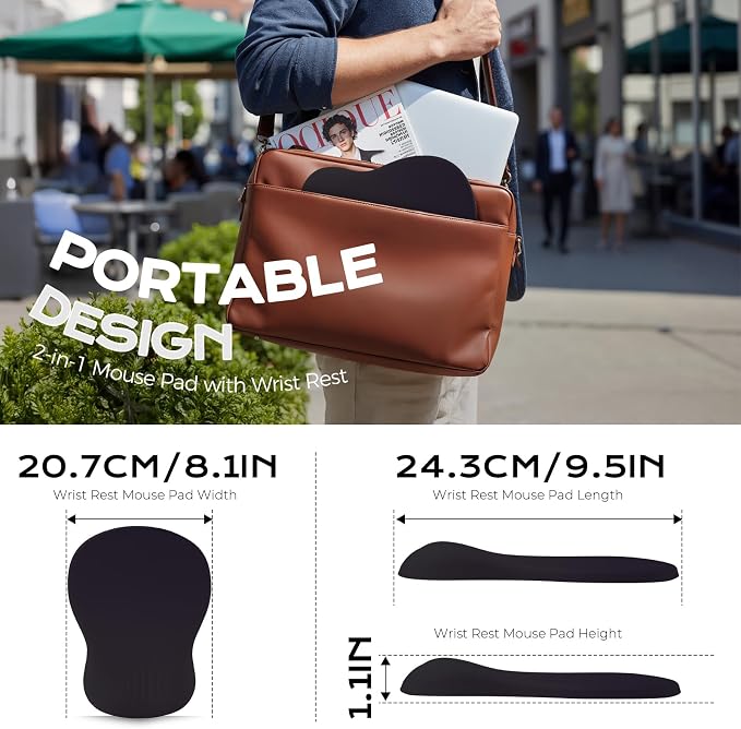 black mouse pad