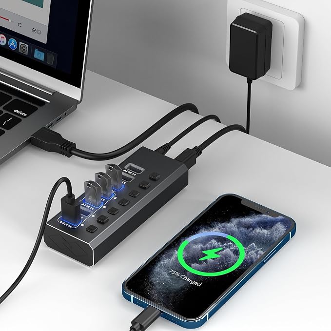 7 Port USB 3.0 Hub