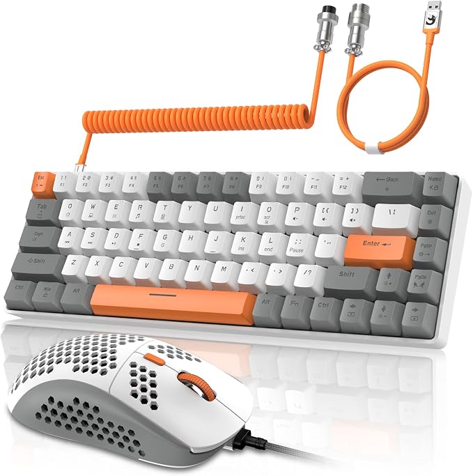 Gray White Orange