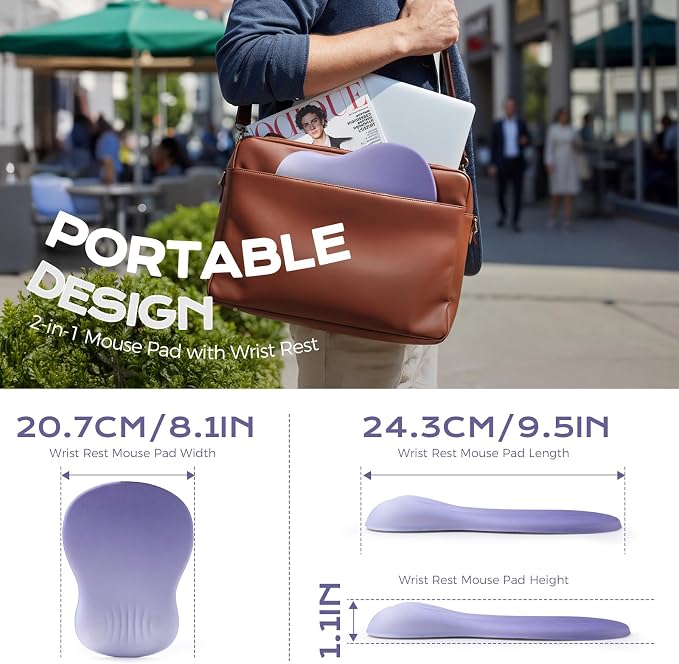 purple mouse wrist rest