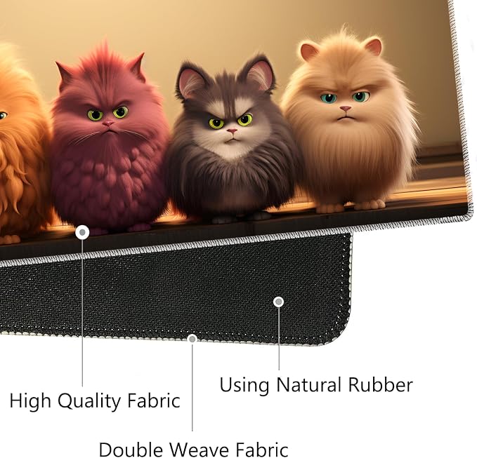 A Group Cats Stand in a Row