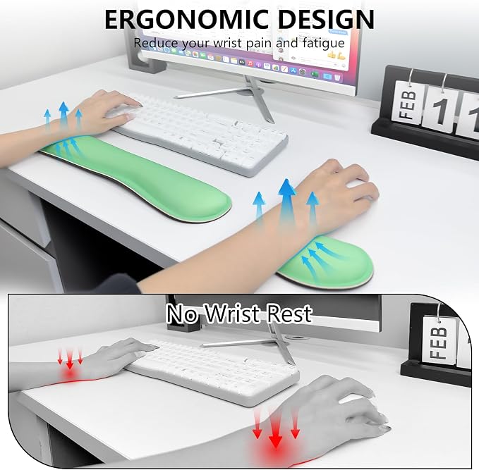 Green - 2 Wrist Rests