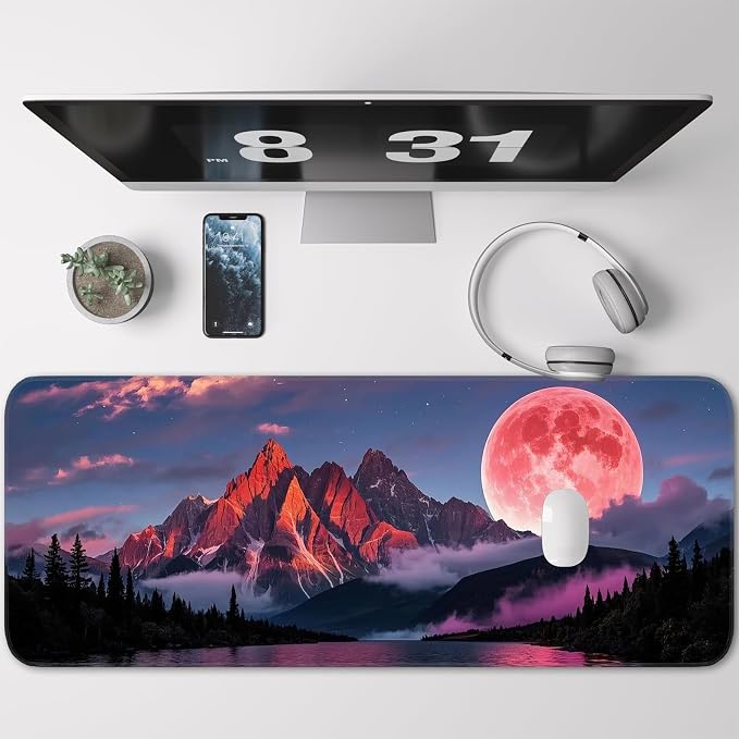 Moon mountain scenery
