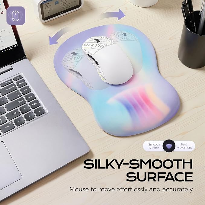 Multi purple mouse wrist rest