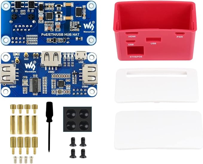 PoE ETH USB HUB B with BOX