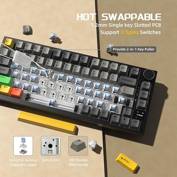 black grey yellow-C02/flying fish switches