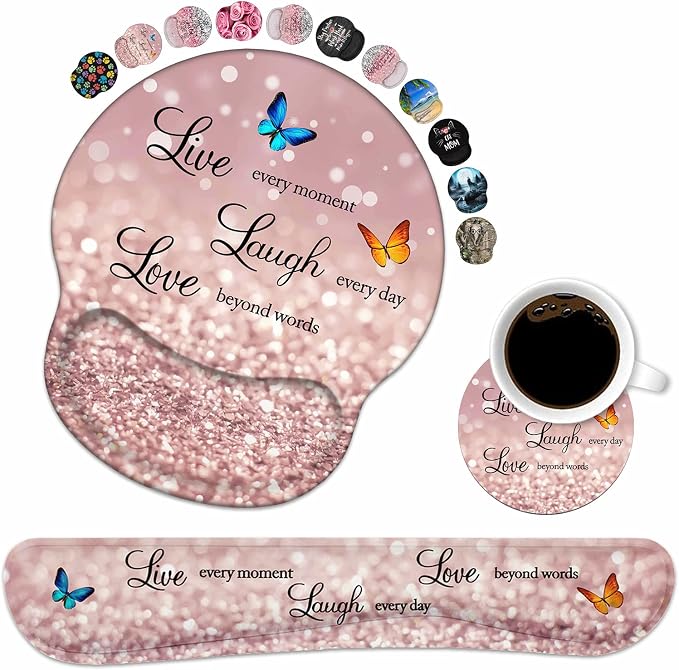 Glitter Quote Live Laugh Love
