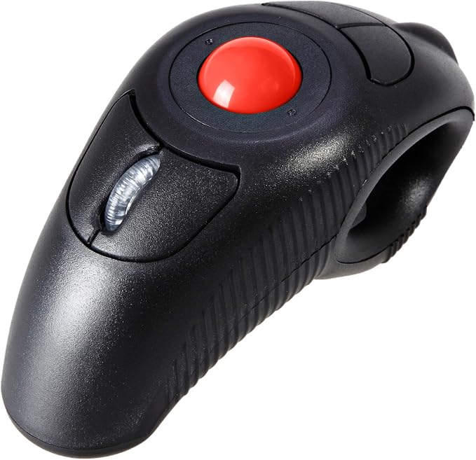 Black Wireless Red TrackBall