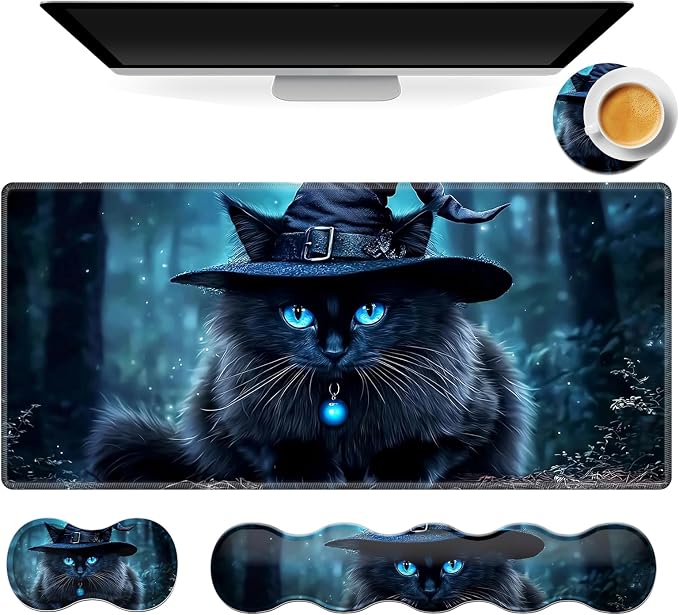 Black Cat Wearing Hat