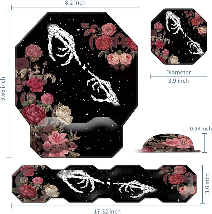 Rose Skull Skeleton