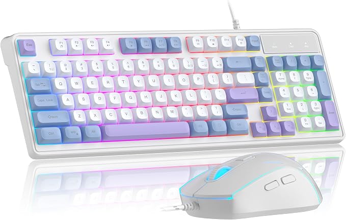 Blue White Purple