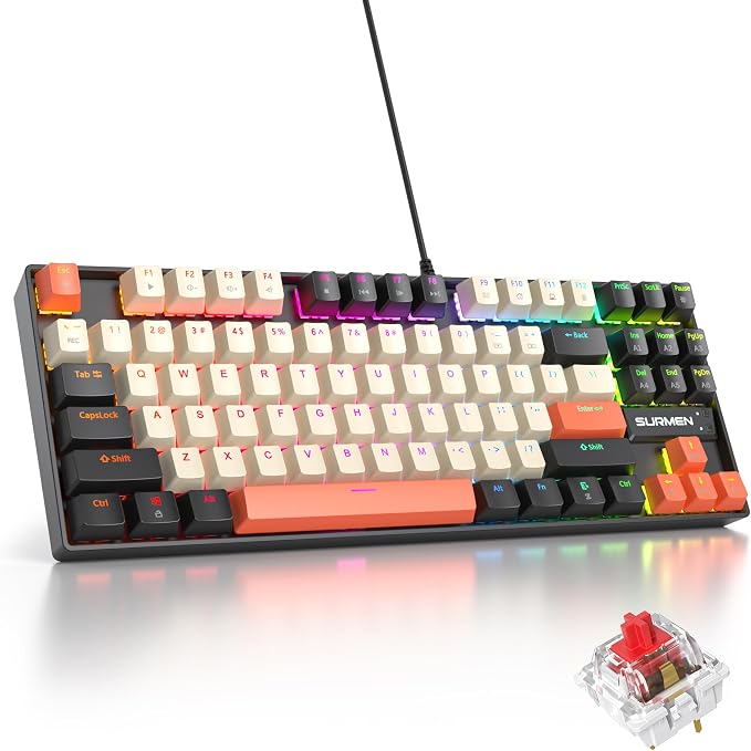 87 Carbon/Red Switch
