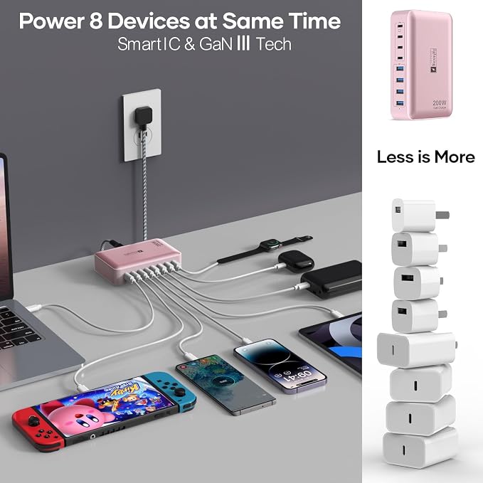 Flat Charger 200W PINK