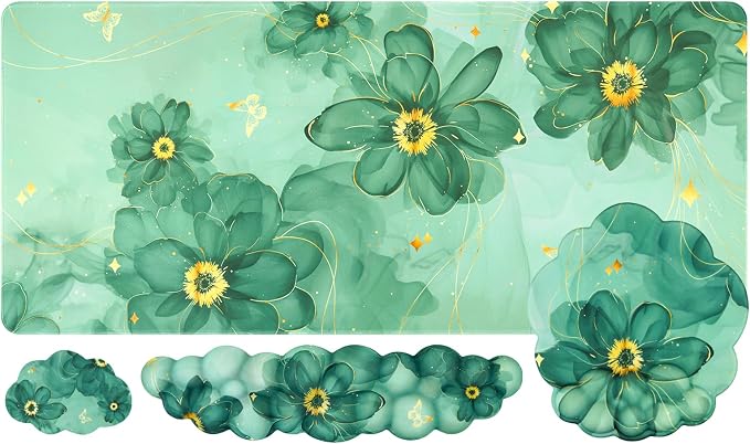 Dark Green Stained Petal