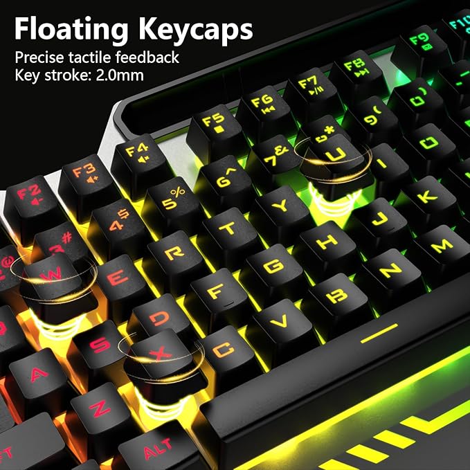 Black Keycaps + Silver Panel