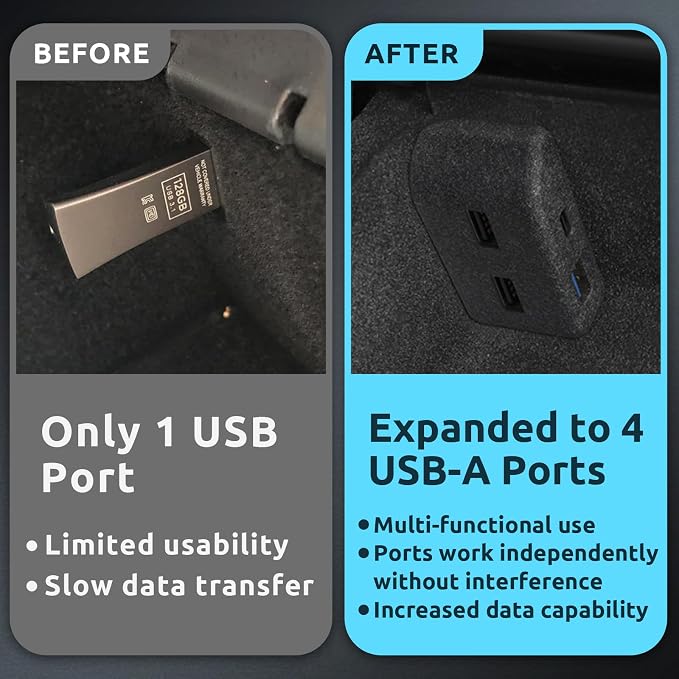 3 USB-A & 1 USB-C