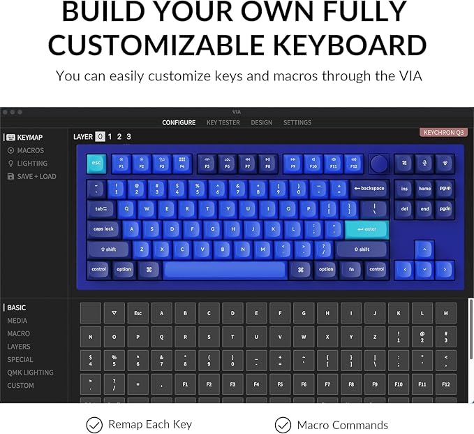 Hot-swap RGB Gateron G Pro Blue Switch