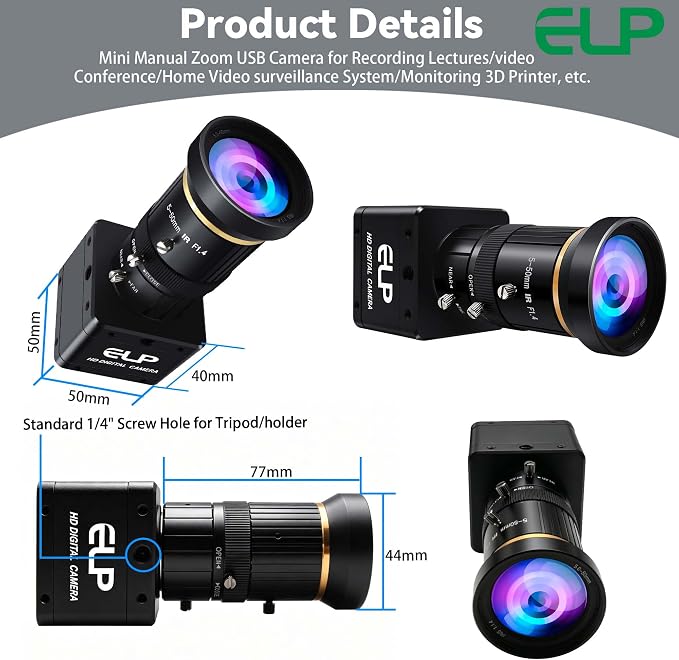 5-50mm 10X zoom lens