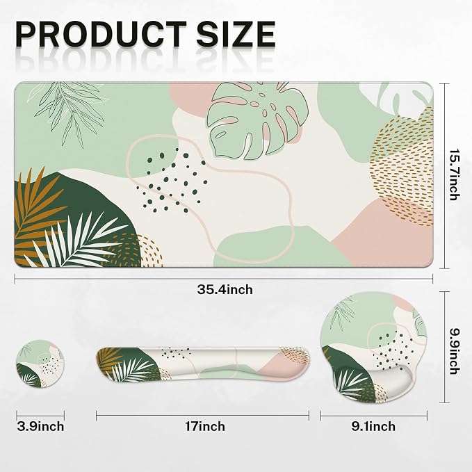 Green Boho Leaves