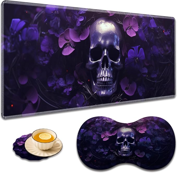 Skull Purple Flower