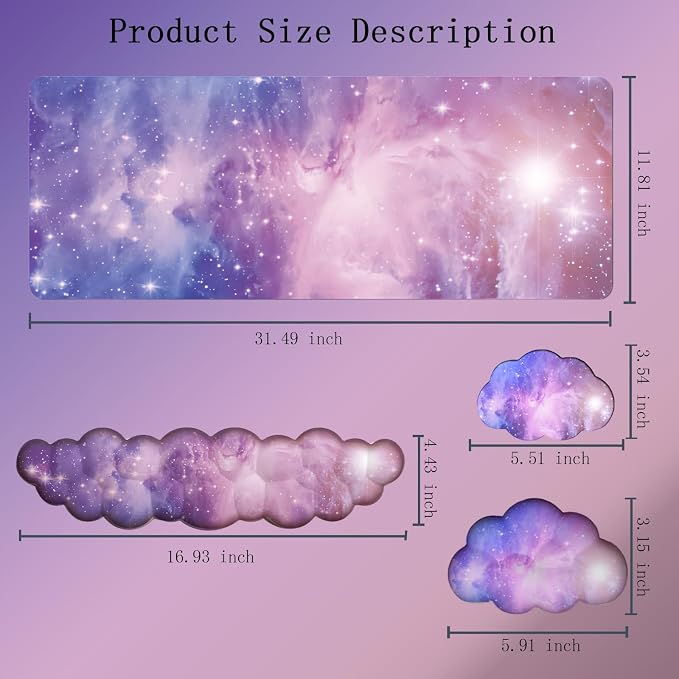4pcs Purple Galaxy
