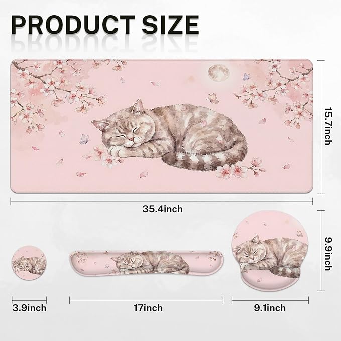 Cat Pink Floral