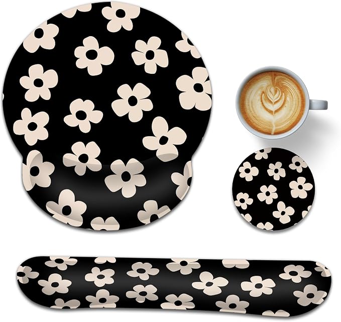 Abstract Black Flower