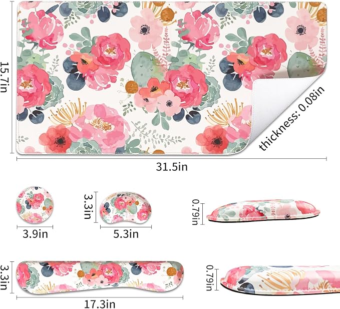 Watercolor Pink Flowers