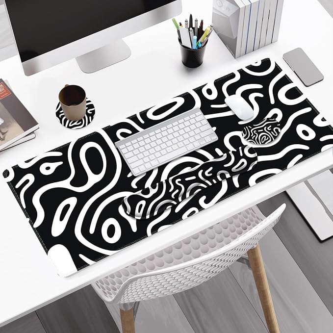 Black White Topographic