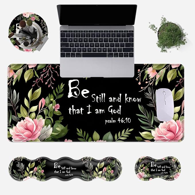 Flower Bible Verse Psalm 46:10