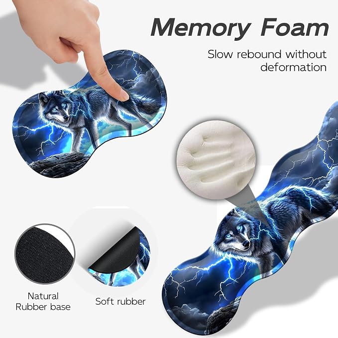 Majestic Blue Wolf