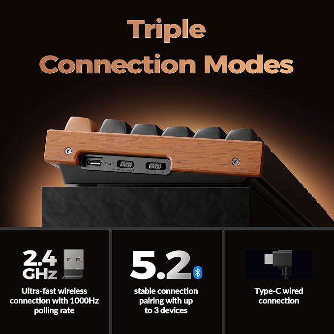 Aluminum+Wood Frame-Black