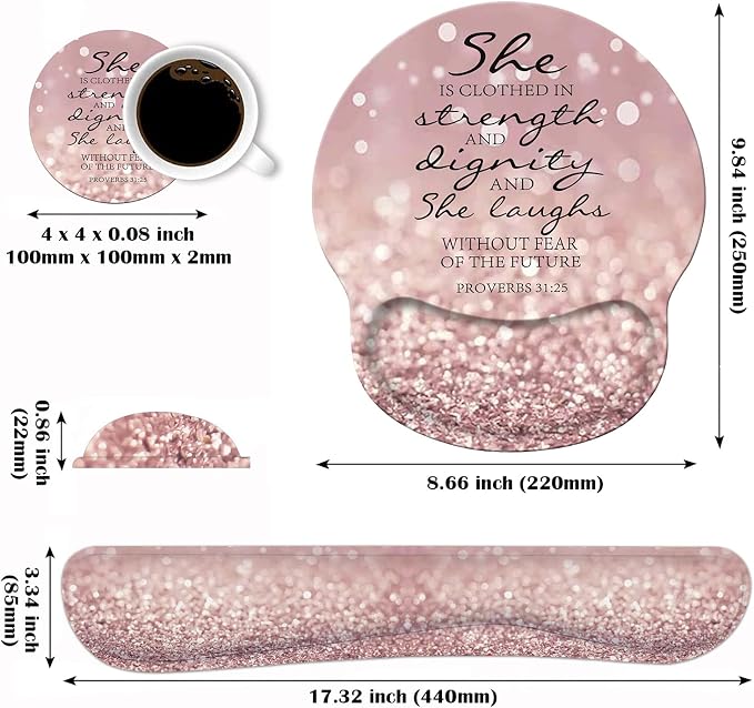 Glitter Quote Bible Verse Proverbs 31:25