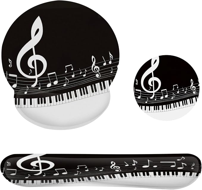 Black and White Piano Notes