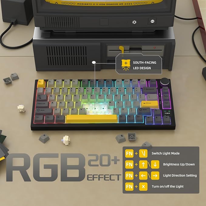 black grey yellow/gift switches
