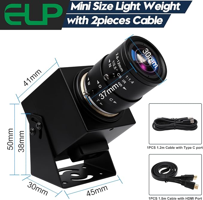 2.8-12mm 4X zoom lens