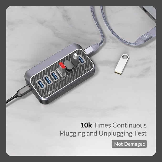 Metallic Gray | 1.64ft Cable USB A to A/C