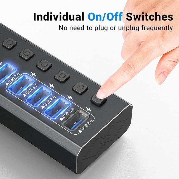 10 Port USB 3.0 Hub