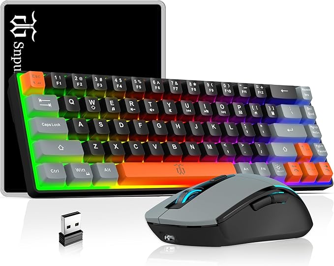 Black Gray Orange Combo